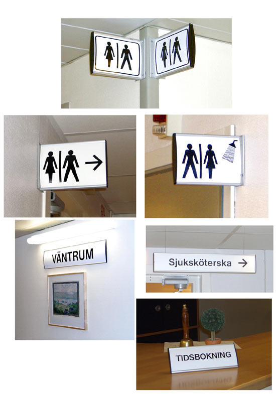 office & hotel indoor signs