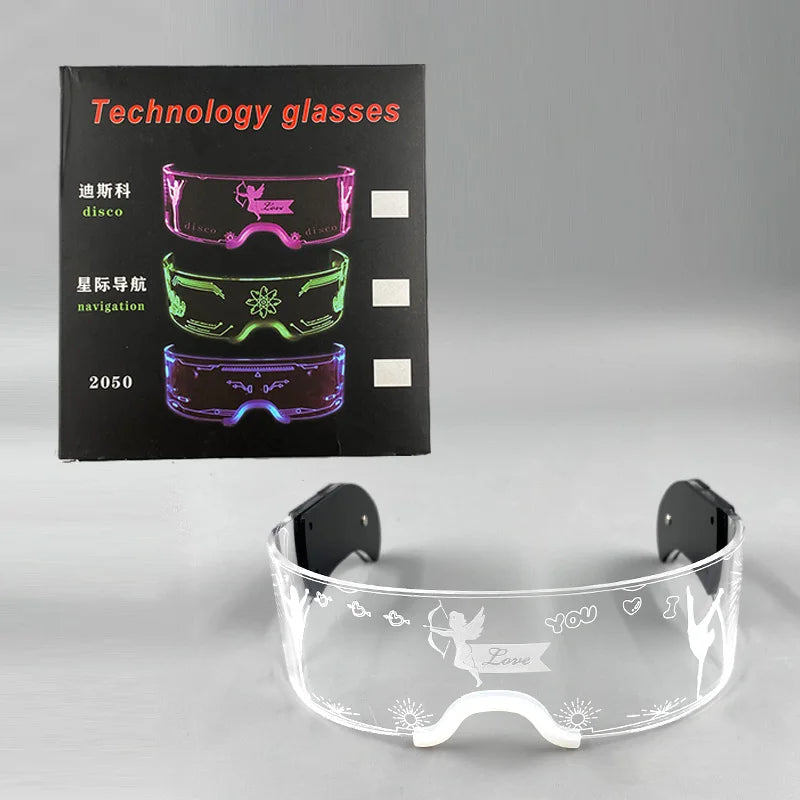 Cool Luminous Colorful LED Light Up Glasses