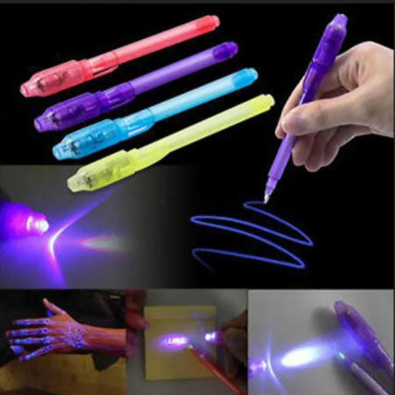 4pcs Luminous Light Pen Magic Purple