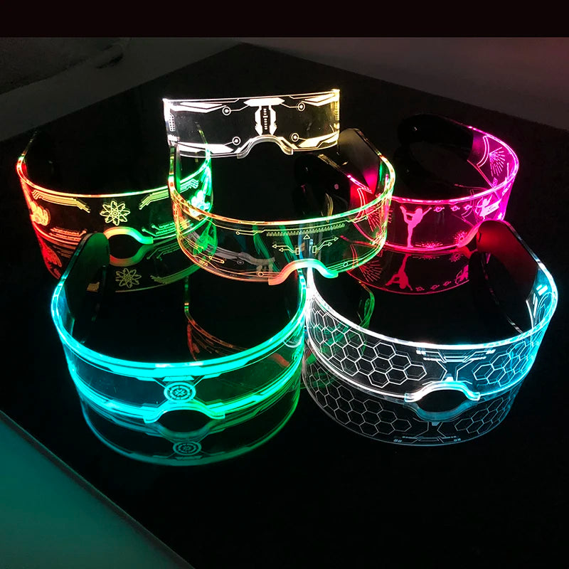 Cool Luminous Colorful LED Light Up Glasses