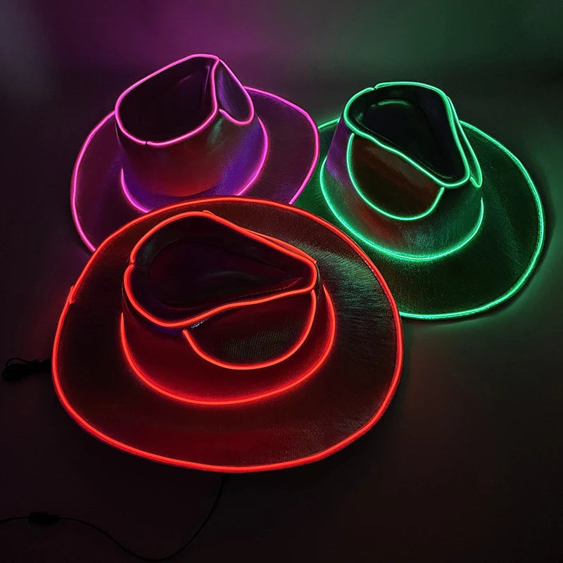 Disco Luminous Led Bride Hat