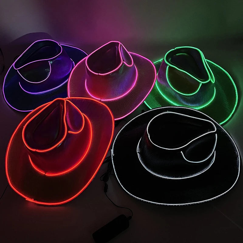 Disco Luminous Led Bride Hat