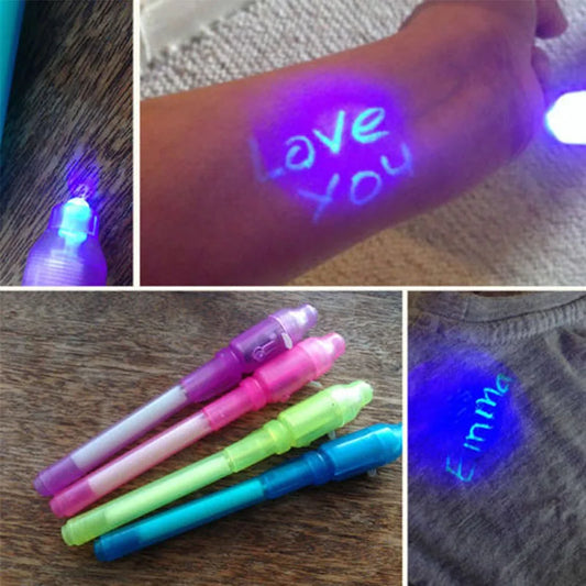 4pcs Luminous Light Pen Magic Purple