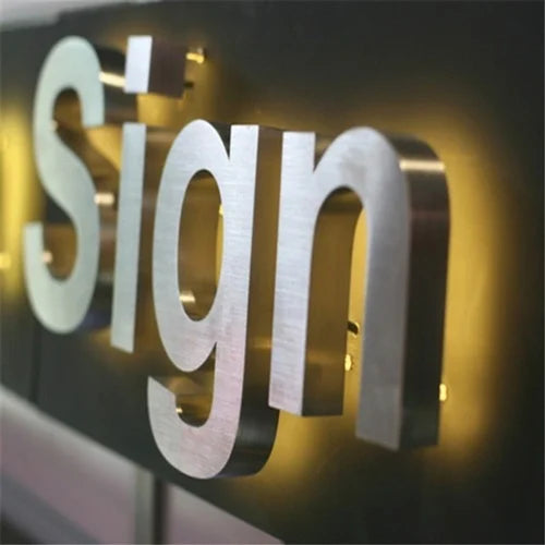 Stainless steel letters