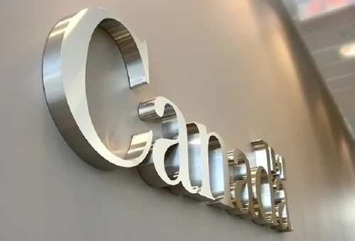 Stainless steel letters